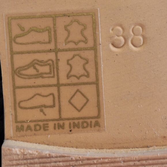 Free People sz 8 Black Leather Mirage Mule Flats Braided Sandal EU 38 Boho Comfy - Picture 10 of 16